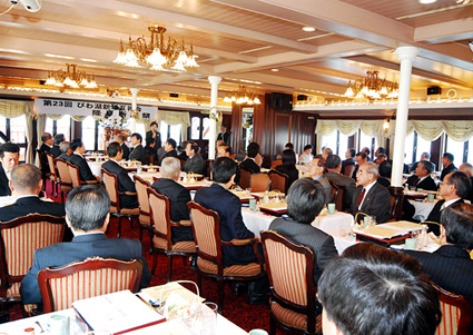 新年を祝賀・湖上で祈願 第24回びわ湖新年互礼会