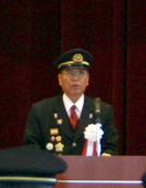 八幡支部連合出初式 防火・防災を誓う