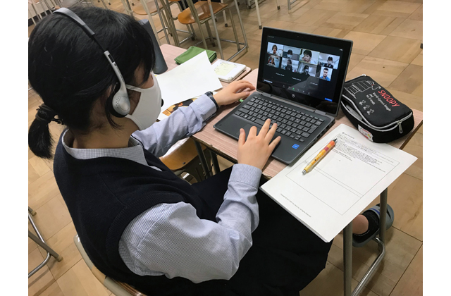 守山高校　バングラデシュの同世代と文化交流