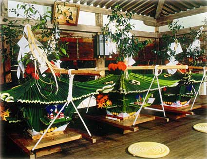 重要無形民俗文化財の『ずいき祭』9日