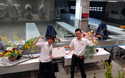 湖南農業高校 フラワーボーイズ「花いけバトル」