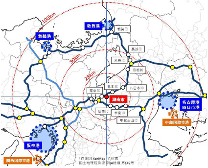 3圏域の物流を結び滋賀経済を活性化