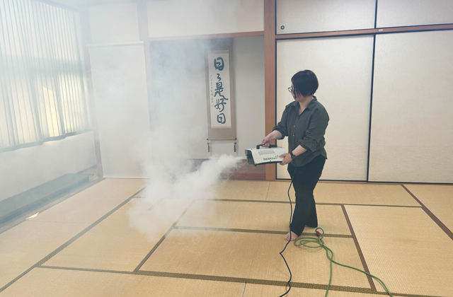 大兼工務店がバクタクリーンで除菌・抗菌