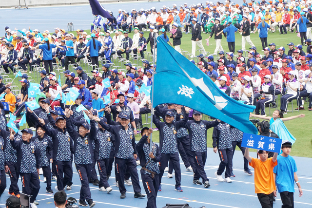 国スポ総合開会式「湖国の感動 未来へつなぐ」鮮やかに発信