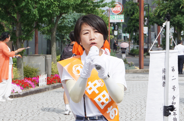 参院選・滋賀選挙区 参政新人の中田氏