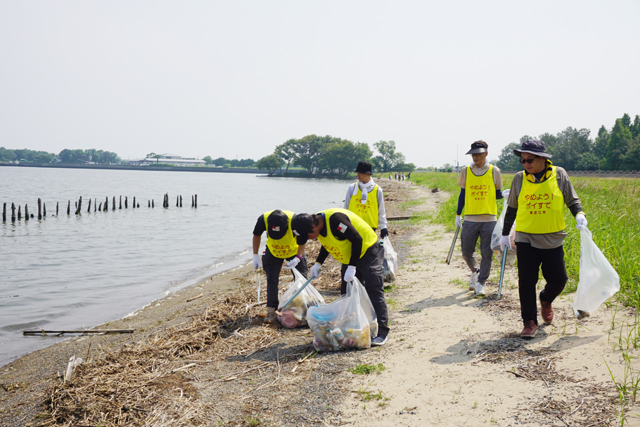 7月1日　びわ湖の日 能登川で一斉清掃