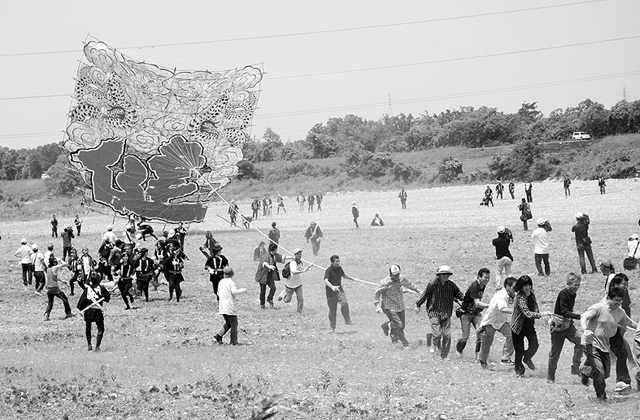 100畳敷復活の動きが本格化　東近江市が大凧保存会を支援