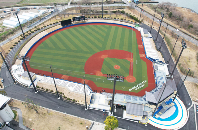 施設の近代化と安全確保 野球場大規模改修工事が完成