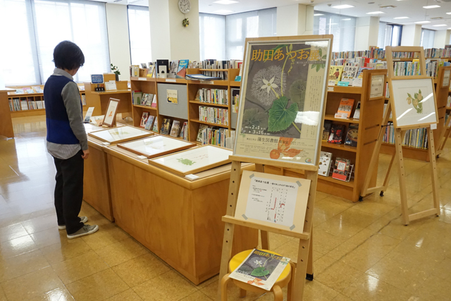 魅力的な草花のガリ版作品「助田あつお展」開催中