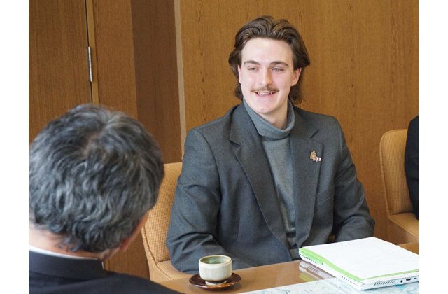 北ミシガン大学のライアンさん帰国「若い人にこの経験を伝えたい」