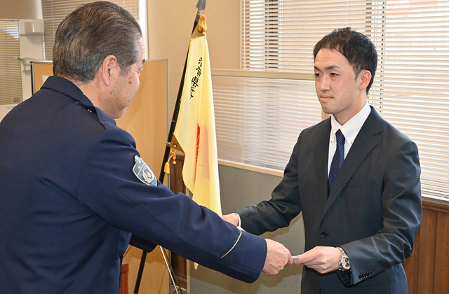 特殊詐欺の被害防止 一般市民に署長感謝状