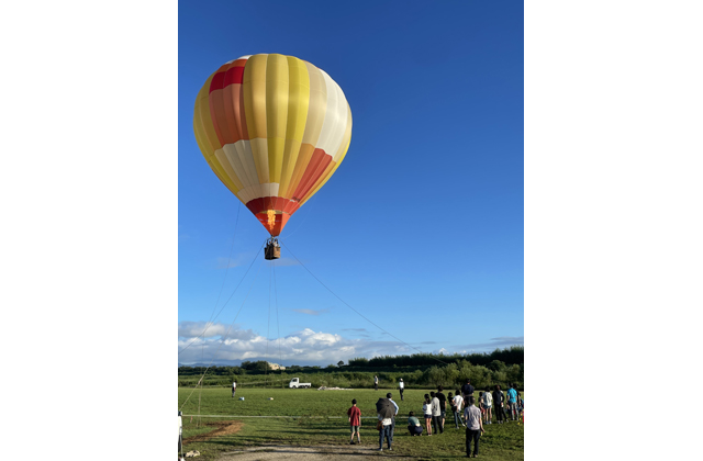 好評に続き今年も開催　熱気球体験搭乗会