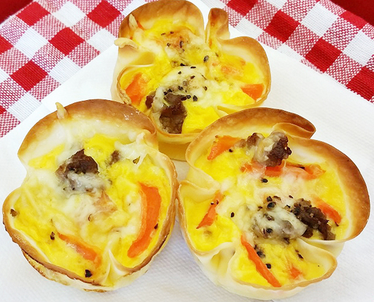 竜王産の新商品　すき焼きとキッシュ