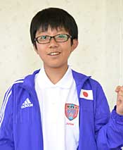 竜王中3年生　村地志麻（もとま）君