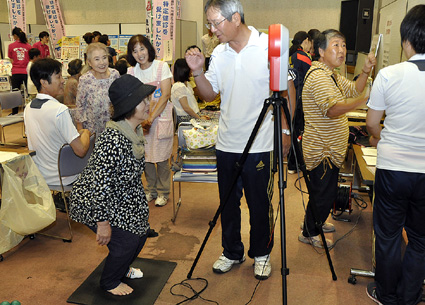 近江八幡市健康フェス　健康度チェックに人気