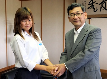 近畿大会出場２選手激励会