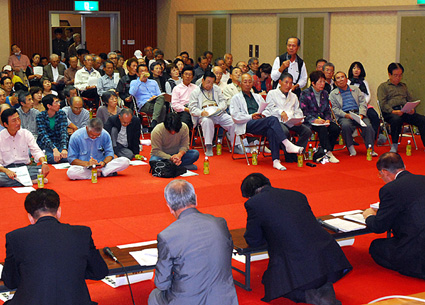 市立病院体制整備実施計画案 能登川地区で住民説明会