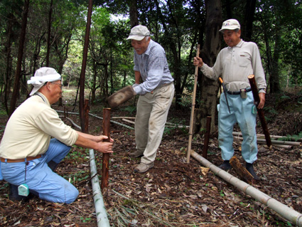 住民有志が森林保全！雪野山  新たに遊歩道