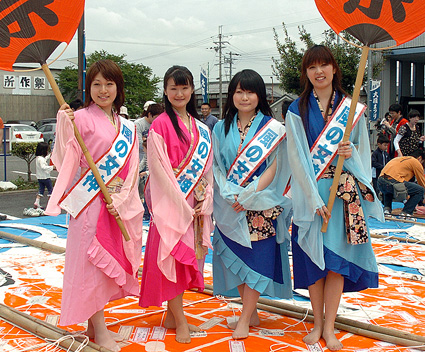 八日市大凧まつり 風の女神決まる