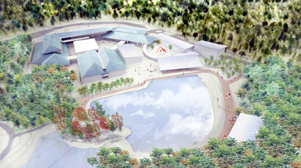 県近美　４月からの増改築で長期休館に