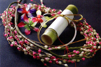 叶匠寿庵　もち花づくり