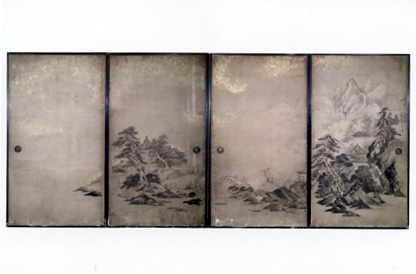 江戸時代の画人高田敬輔の襖絵