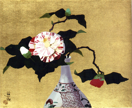 日本画家、小倉遊亀の秀作「瓶花」