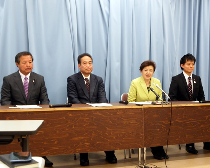 チームしが　県議選へ　公認候補3人を発表