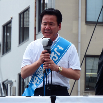 知事選告示、熱い舌戦スタート　嘉田県政の継承か否定か