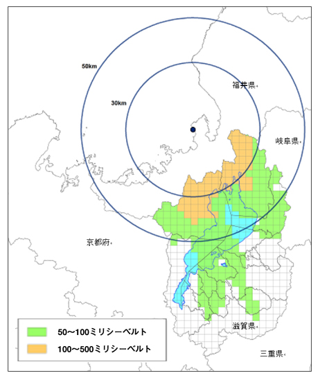 屋内退避　県が原発事故の放射性物質拡散予測