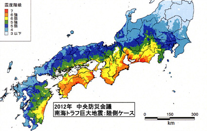南海トラフ最大被害想定