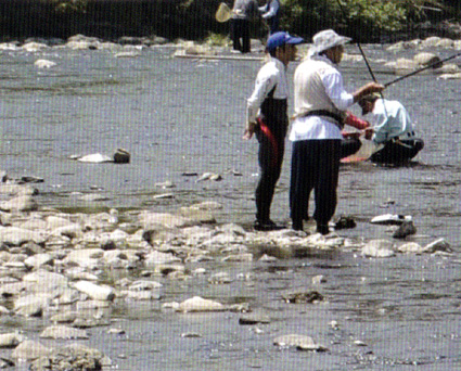 “あゆ友釣り渓流釣り教室”