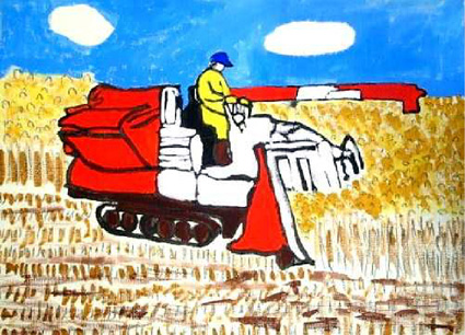 八日市南小の大人形文奈さん