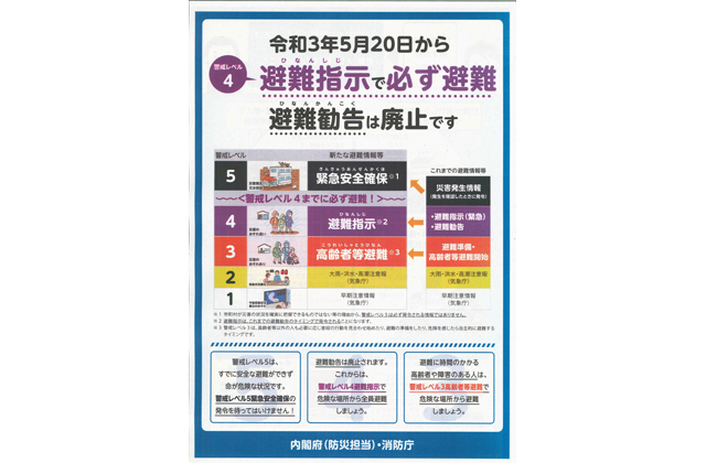 「安全のために重要なことはためらいなく！」