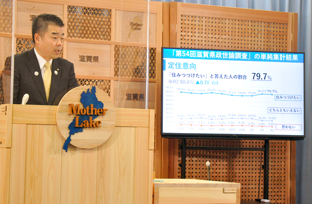 県への定住意向微減