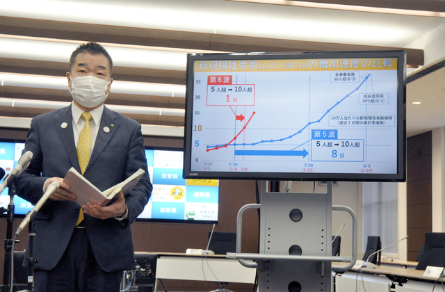 経験を生かす　滋賀の新型コロナ第6波 （１）