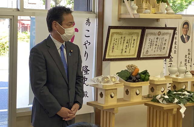 参院選 小鑓氏事務所選挙戦へ着々