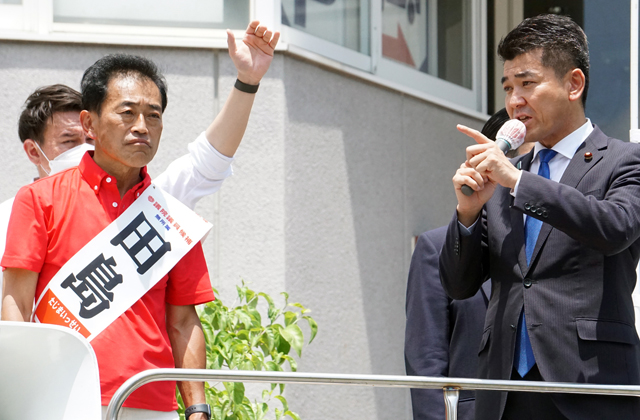 参院選 各党代表ら県で熱弁