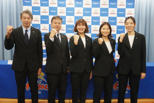 東レアローズ滋賀 新体制で頂点へ「つなぐ」