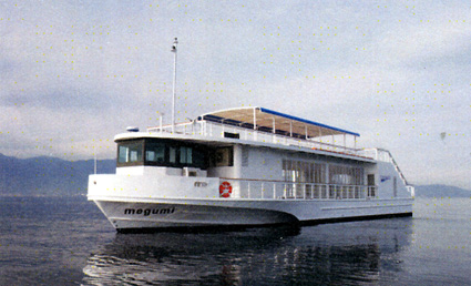 琵琶湖汽船の観光船メグミ 第1回しが低炭素リーダー賞に