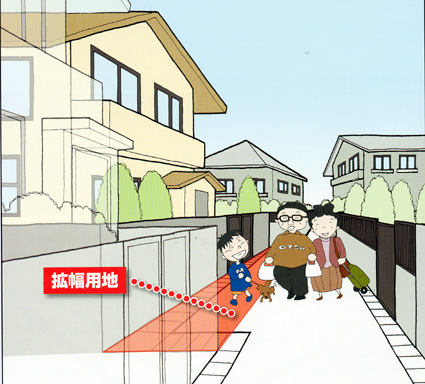 大津市が生活道路拡幅事業を開始