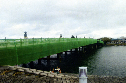 「瀬田唐橋」が塗り替え工事