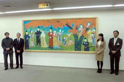 老舗ホテル飾った 万葉人描いた大作