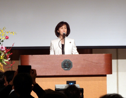 林・民主県連代表　大津で新春の集い