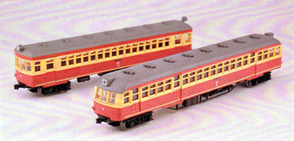 江若鉄道の「キニ９」「キハ１４」のＮゲージ