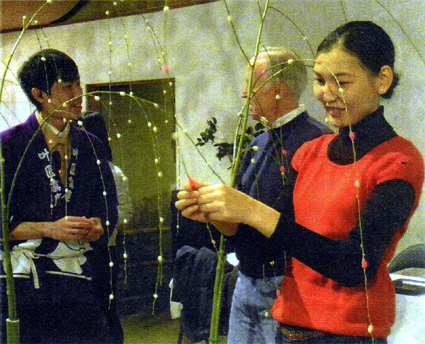 「叶匠寿庵」餅花づくり体験