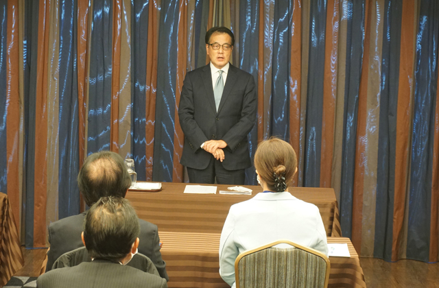 立憲民主党 岡田幹事長来県