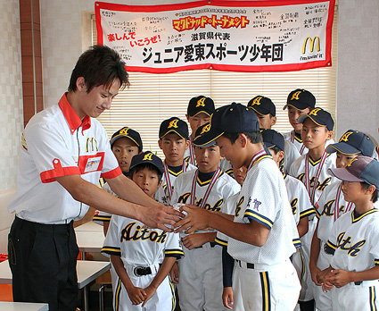 全国大会出場のジュニア愛東スポ少