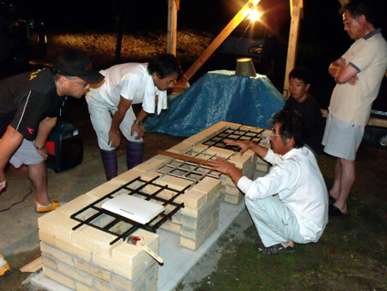 災害に強いまちづくりへ 蒲生地区第１号「炊き出しかまど」