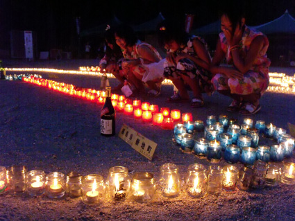 「ふるさと竜王夏まつり」 復興へ一筋の光の道